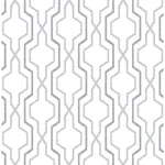 A-Street Prints Rion Grey Trellis Wallpaper - SKU 2973-90602
