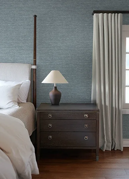 A-Street Prints Roderick Blue Textured Wallpaper - SKU 4173-27648