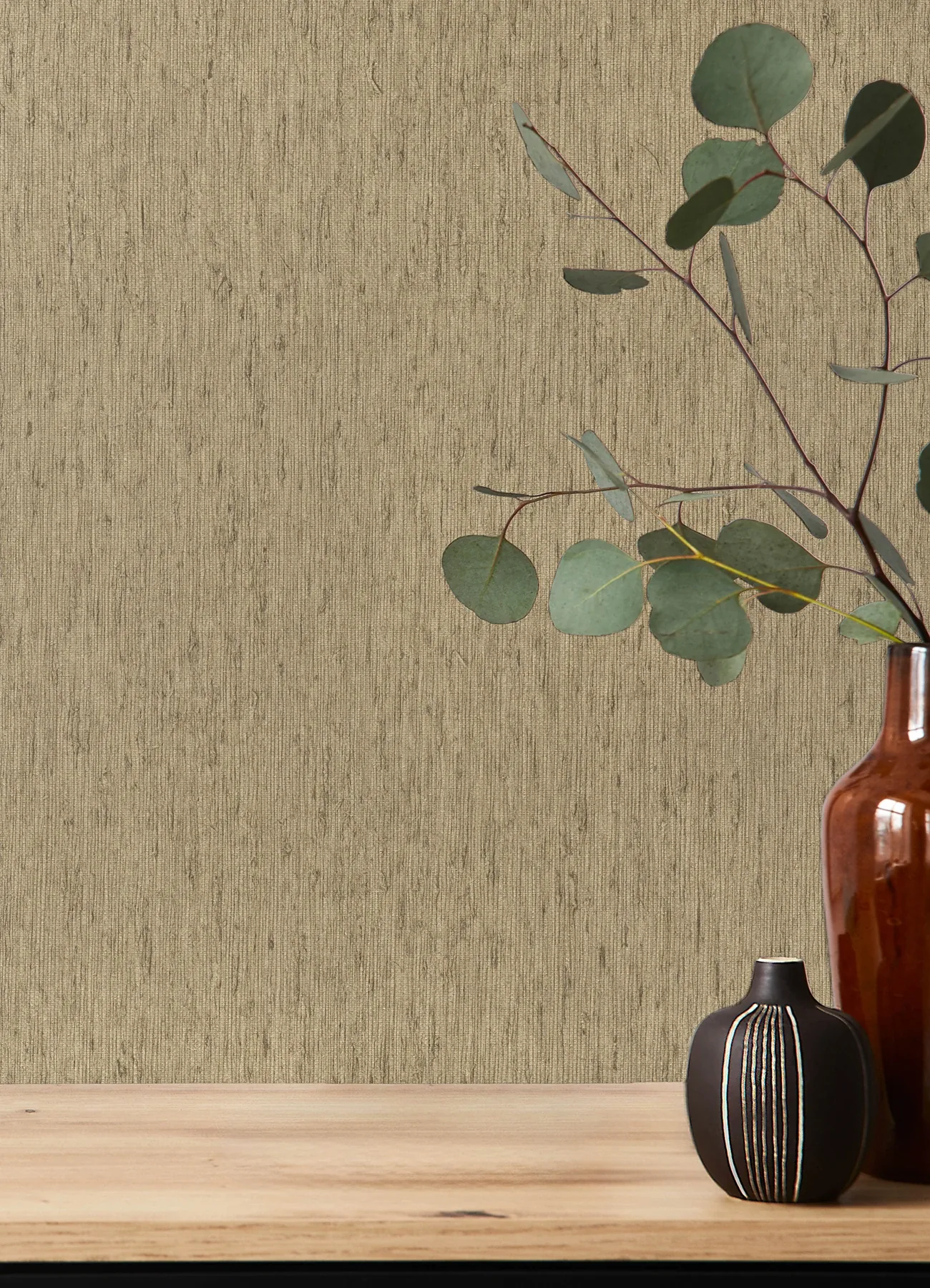 A-Street Prints Roison Khaki Birch Bark Wallpaper - SKU 4202-571066