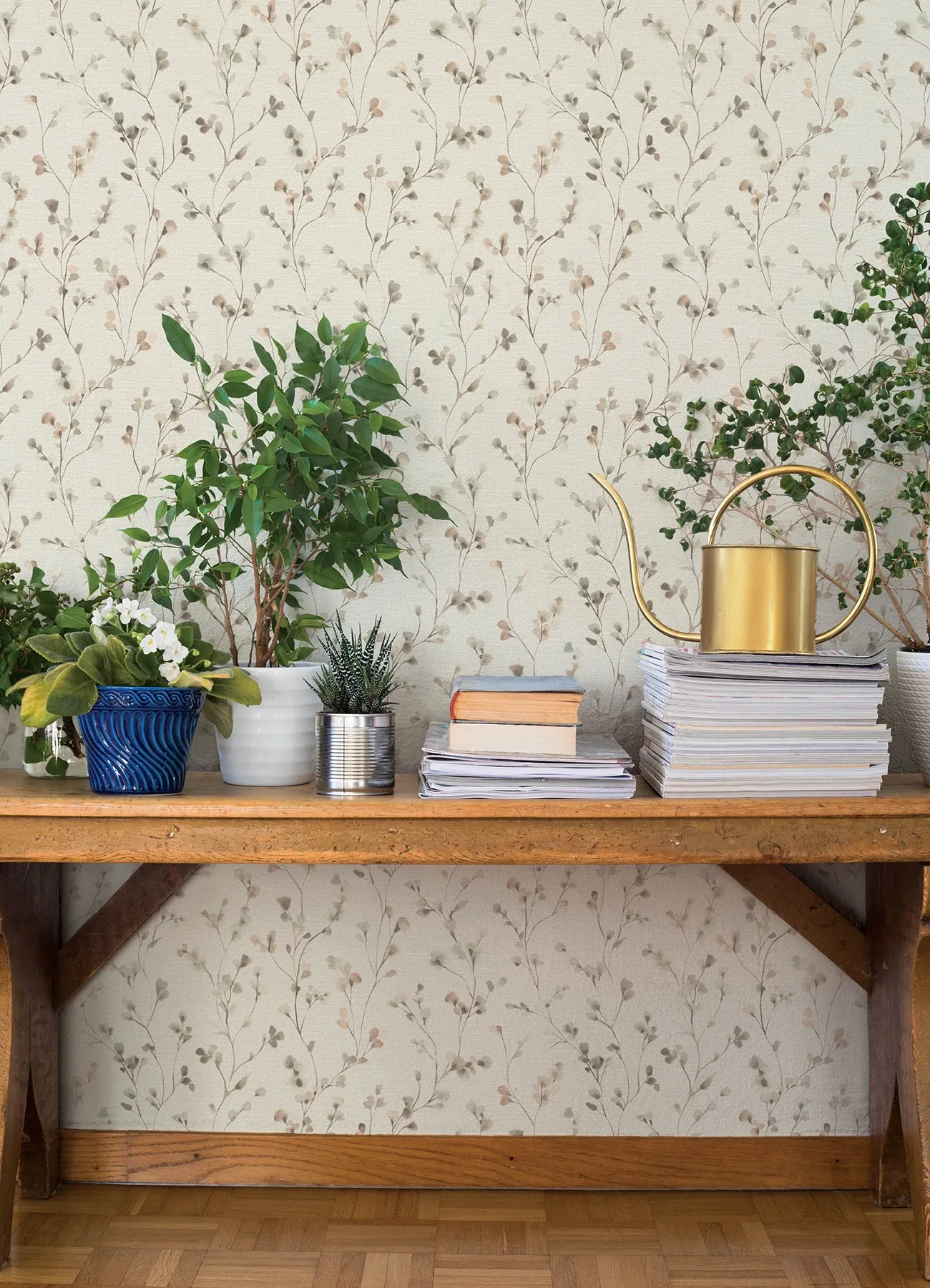 A-Street Prints Romy Neutral Springtime Trail Wallpaper - SKU 4202-486131