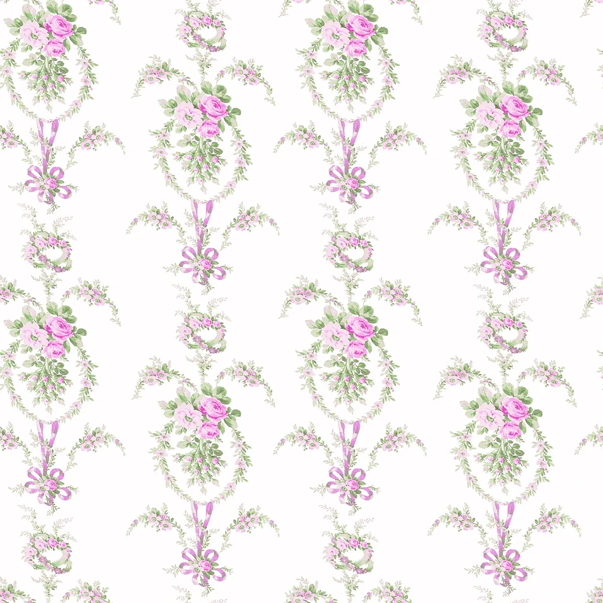 A-Street Prints Rose Cheeks Party Pink Floral Cluster Wallpaper - SKU AST6088