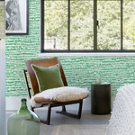 A-Street Prints Runes Green Brushstrokes Wallpaper - SKU 4081-26358