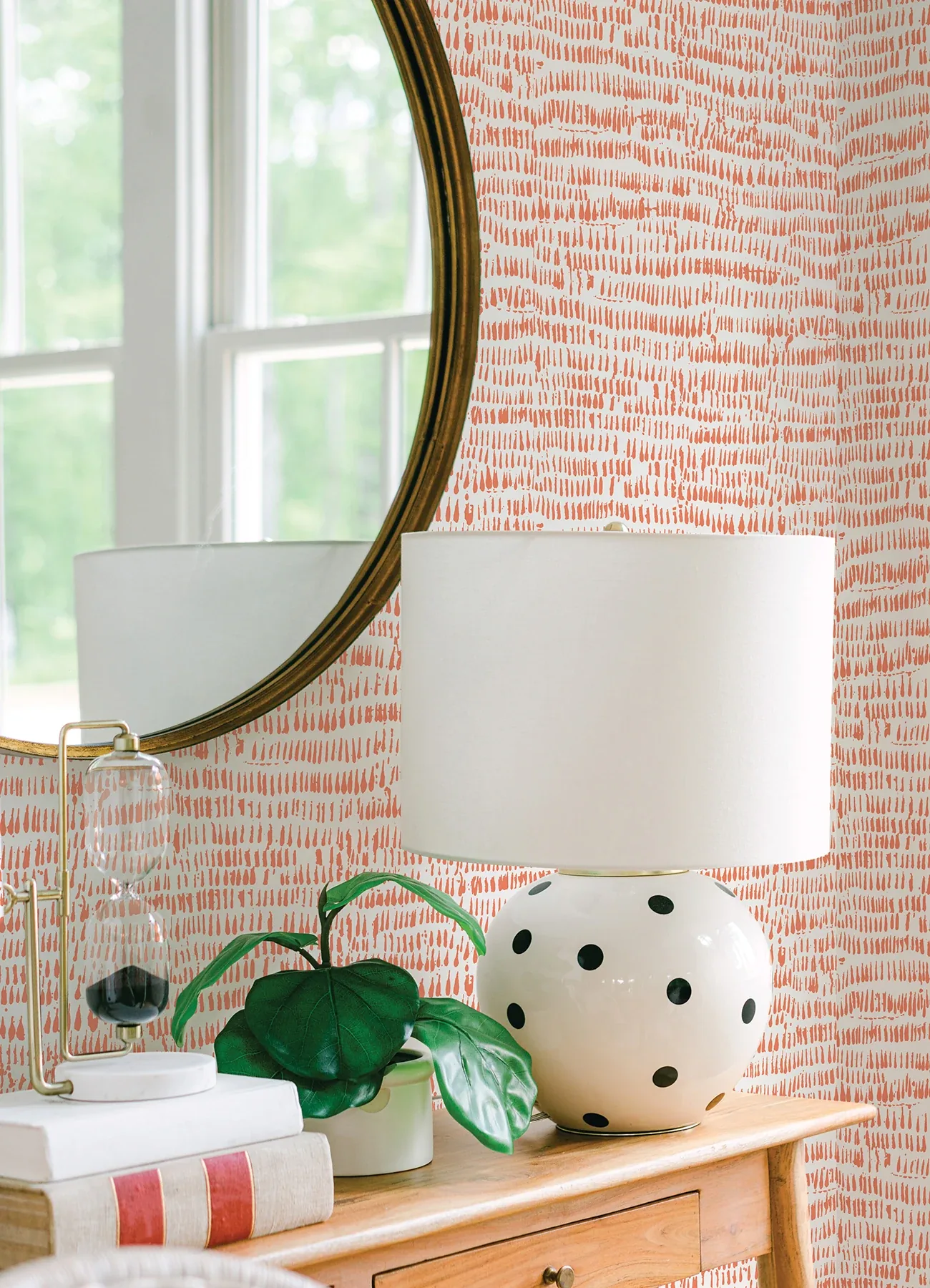 A-Street Prints Runes Orange Brushstrokes Wallpaper | Wallpaper Twins A-Street Prints Runes Orange Brushstrokes Wallpaper - SKU 4081-26359