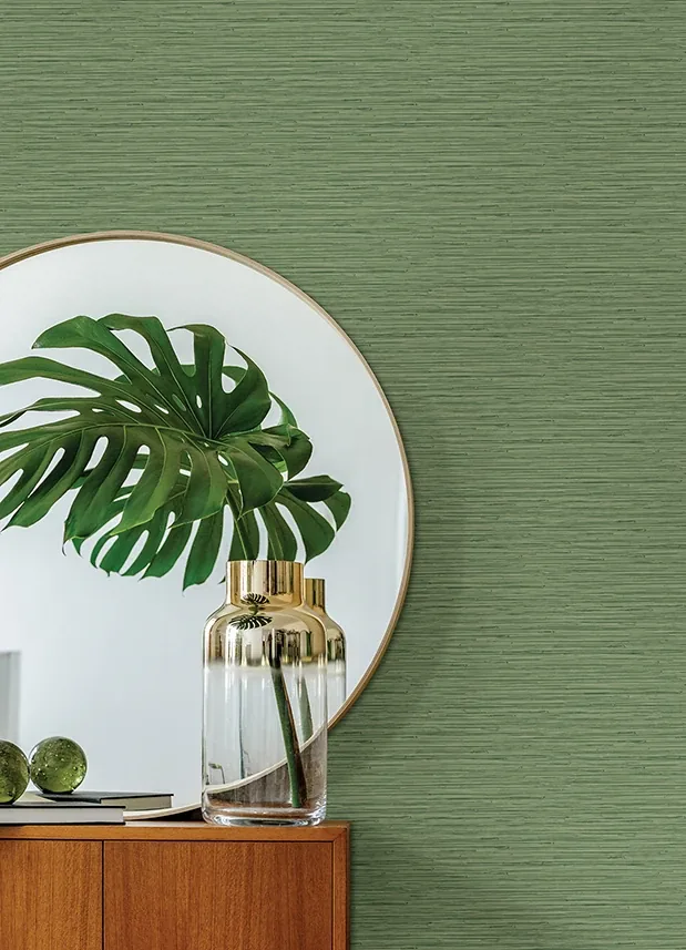 A-Street Prints Rushmore Green Faux Grasscloth Wallpaper | Wallpaper Twins A-Street Prints Rushmore Green Faux Grasscloth Wallpaper - SKU 2988-70304