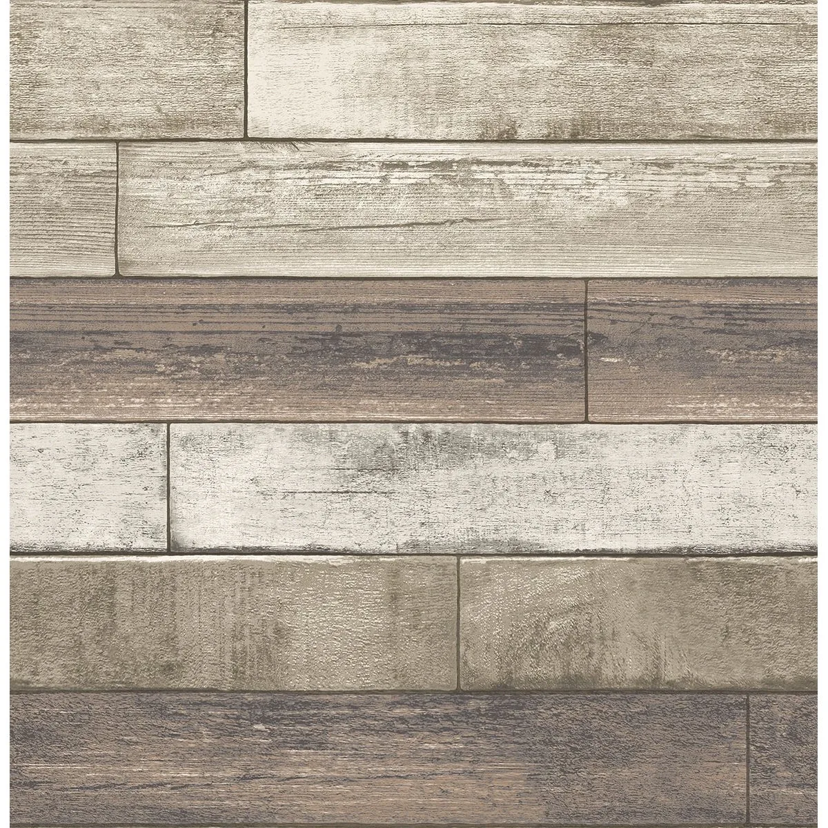 A-Street Prints Rust Weathered Plank Wallpaper - SKU 2701-22347