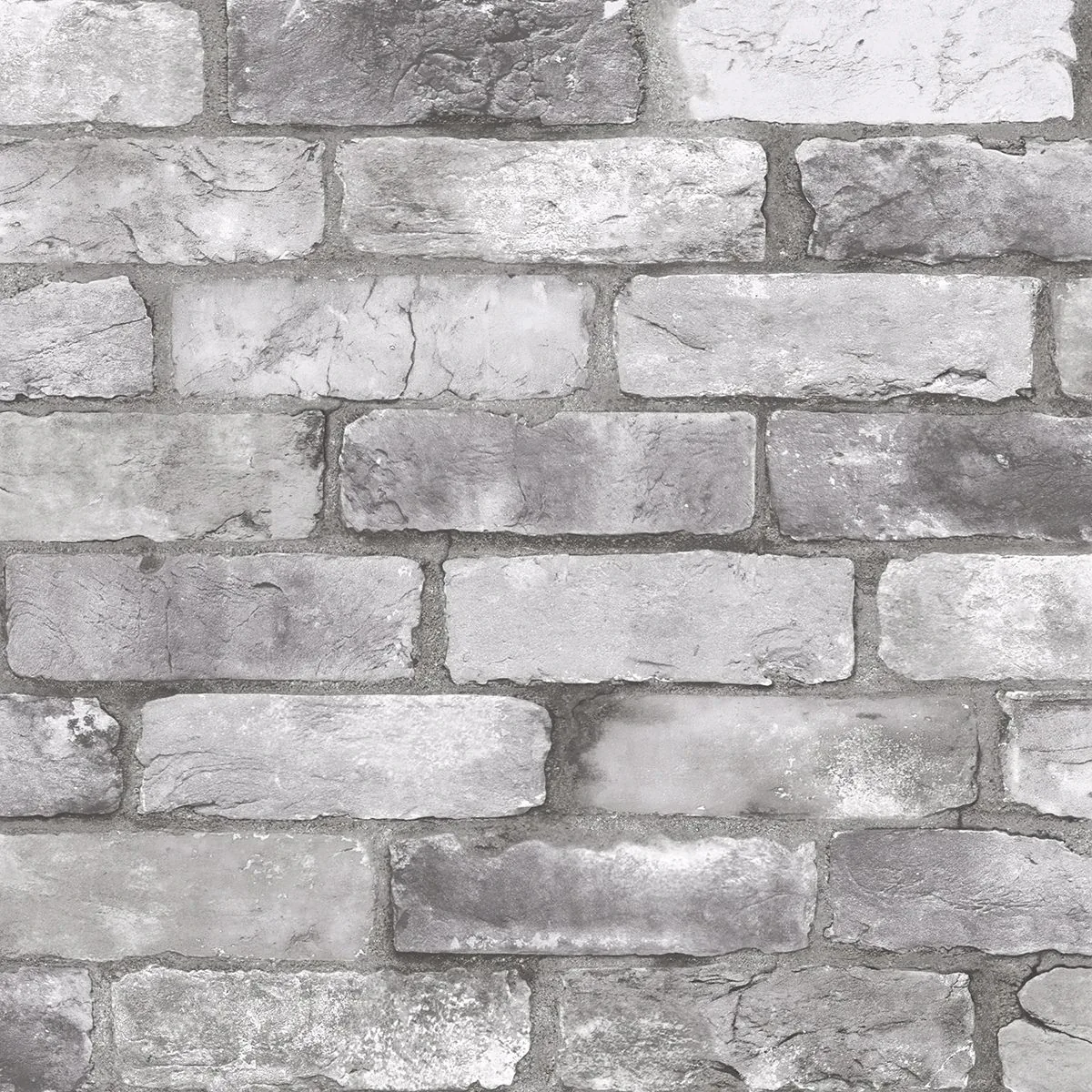 A-Street Prints Rustin Grey Reclaimed Bricks Wallpaper - SKU 2922-25386