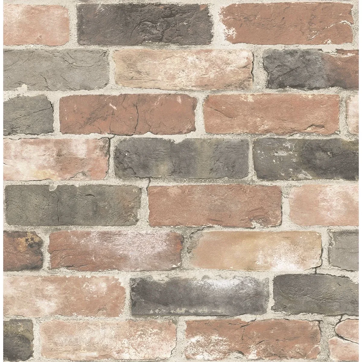 A-Street Prints Rustin Red Reclaimed Bricks Wallpaper - SKU 2922-22320