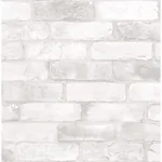 A-Street Prints Rustin White Reclaimed Bricks Wallpaper | Wallpaper Twins A-Street Prints Rustin White Reclaimed Bricks Wallpaper - SKU 2922-22321
