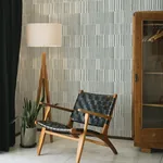 A-Street Prints Sabah Slate Stripe Wallpaper - SKU 4014-26415