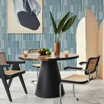 A-Street Prints Sabah Teal Stripe Wallpaper | Wallpaper Twins A-Street Prints Sabah Teal Stripe Wallpaper - SKU 4014-26414