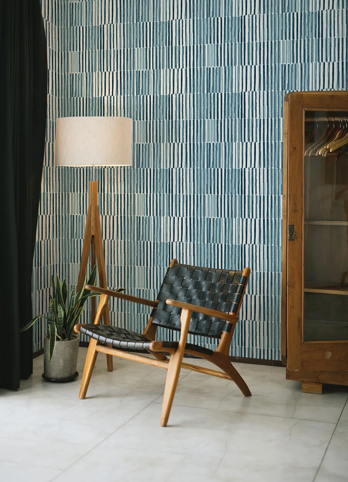 A-Street Prints Sabah Teal Stripe Wallpaper | Wallpaper Twins A-Street Prints Sabah Teal Stripe Wallpaper - SKU 4014-26414