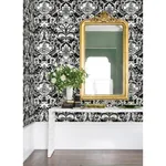 A-Street Prints Sadie Black Parisian Damask Wallpaper | Wallpaper Twins A-Street Prints Sadie Black Parisian Damask Wallpaper - SKU 2973-90886