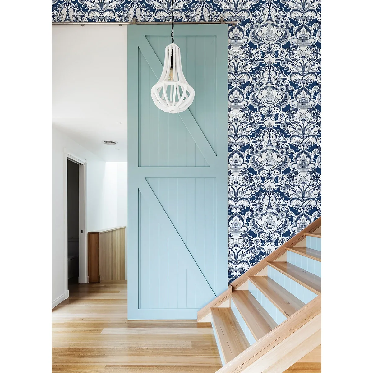 A-Street Prints Sadie Navy Parisian Damask Wallpaper | Wallpaper Twins A-Street Prints Sadie Navy Parisian Damask Wallpaper - SKU 2973-90885