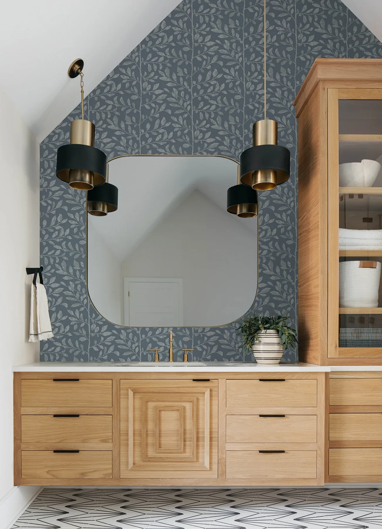 A-Street Prints Sagecrest Blue Sapling Wallpaper - SKU 4177-83309