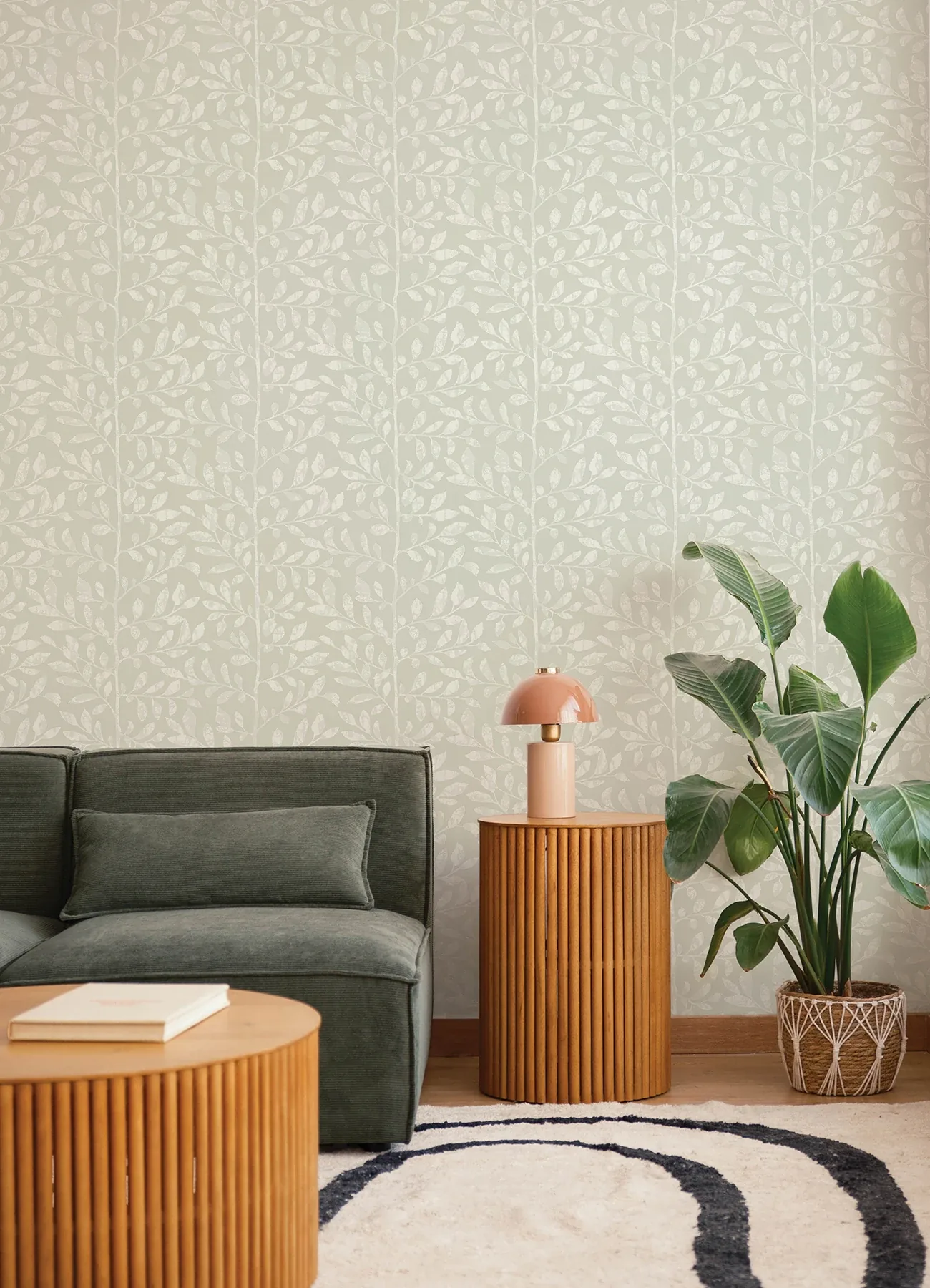 A-Street Prints Sagecrest Light Grey Sapling Wallpaper - SKU 4177-83307