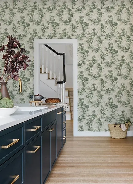 A-Street Prints Sainsbury Sage Forest Wallpaper - SKU 4173-82104