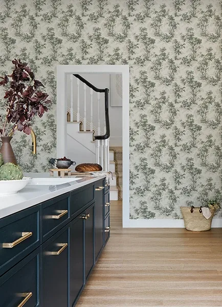 A-Street Prints Sainsbury Slate Forest Wallpaper - SKU 4173-82107
