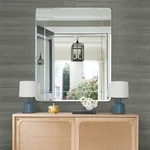 A-Street Prints Sakiya Slate Sisal Grasscloth Wallpaper - SKU 2972-86138