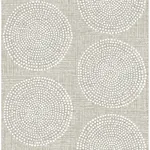 A-Street Prints Salma Beige Medallion Wallpaper - SKU 4141-27120
