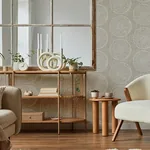 A-Street Prints Salma Beige Medallion Wallpaper - SKU 4141-27120