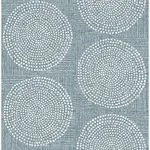 A-Street Prints Salma Denim Medallion Wallpaper | Wallpaper Twins A-Street Prints Salma Denim Medallion Wallpaper - SKU 4141-27123