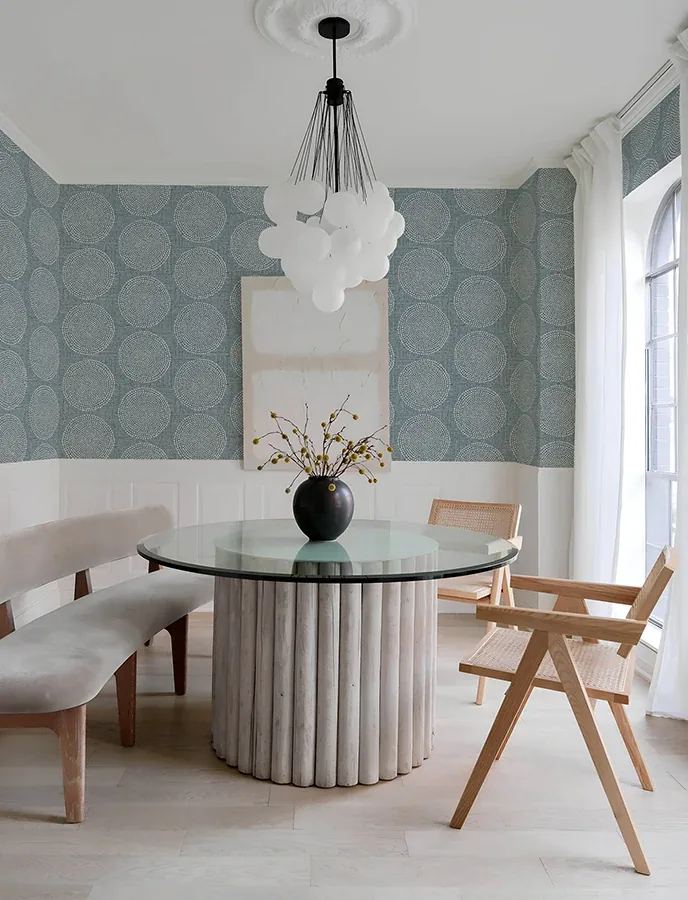 A-Street Prints Salma Denim Medallion Wallpaper | Wallpaper Twins A-Street Prints Salma Denim Medallion Wallpaper - SKU 4141-27123