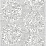 A-Street Prints Salma Grey Medallion Wallpaper | Wallpaper Twins A-Street Prints Salma Grey Medallion Wallpaper - SKU 4141-27121