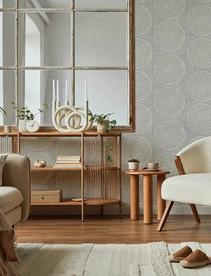 A-Street Prints Salma Grey Medallion Wallpaper | Wallpaper Twins A-Street Prints Salma Grey Medallion Wallpaper - SKU 4141-27121