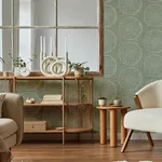 A-Street Prints Salma Sage Medallion Wallpaper - SKU 4141-27122