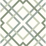 A-Street Prints Saltire Emile Green Lattice Wallpaper - SKU 2901-25437