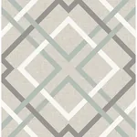 A-Street Prints Saltire Emile Taupe Lattice Wallpaper - SKU 2901-22649