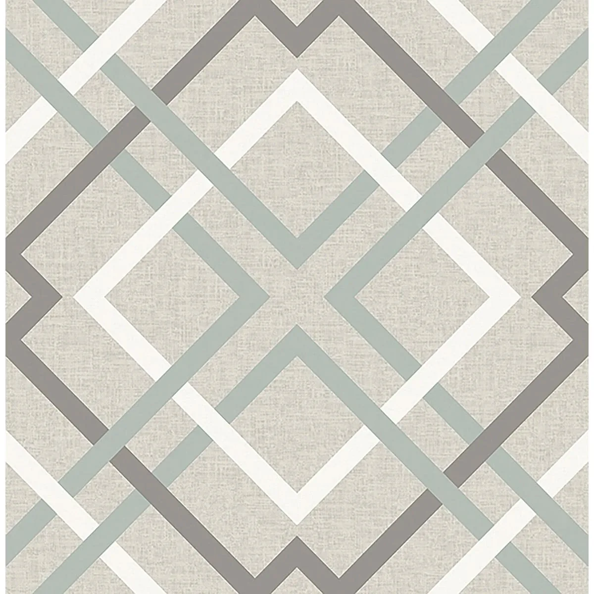 2901-22649 | Saltire Emile Taupe Lattice Wallpaper