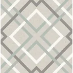 A-Street Prints Saltire Taupe Plaid Wallpaper - SKU 2697-22649