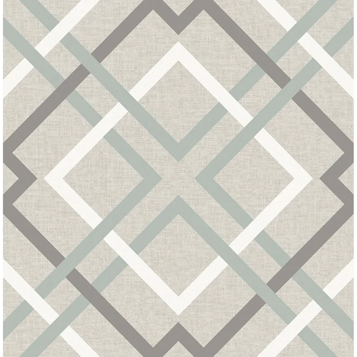 2697-22649 | Saltire Taupe Plaid Wallpaper