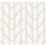 A-Street Prints Salvo Gold Curved Contours Wallpaper - SKU 4172-82008