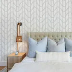 A-Street Prints Salvo Silver Curved Contours Wallpaper | Wallpaper Twins A-Street Prints Salvo Silver Curved Contours Wallpaper - SKU 4172-82011