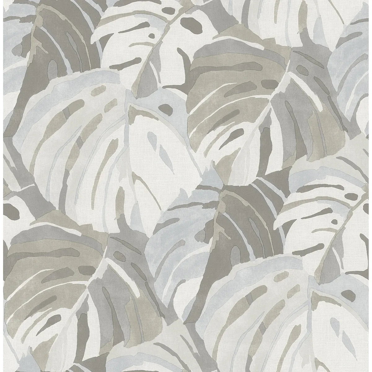 2969-26008 | Samara Stone Monstera Leaf Wallpaper