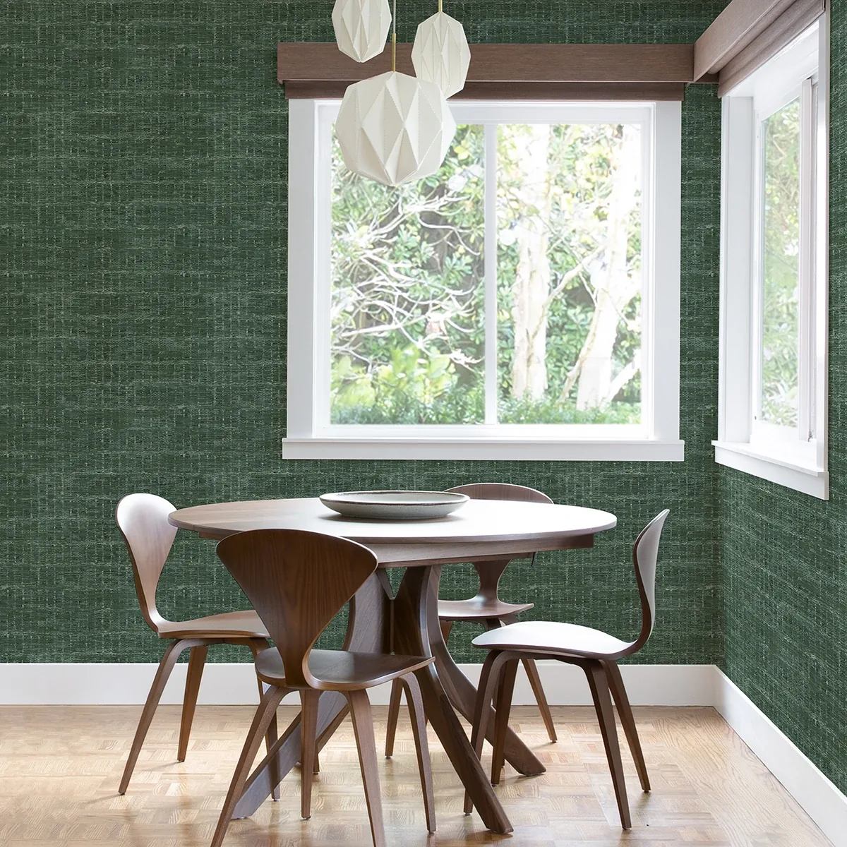 A-Street Prints Samos Green Green Texture Wallpaper - SKU 2975-26255