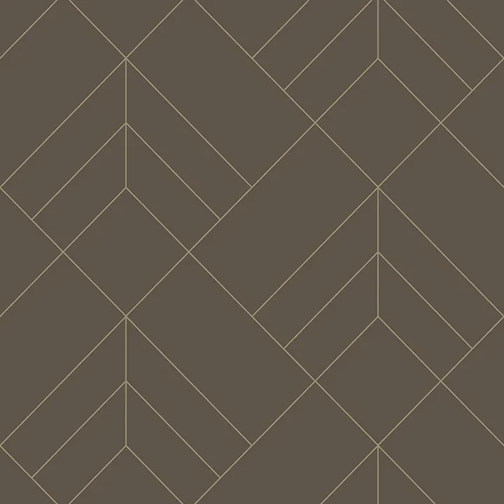 A-Street Prints Sander Chocolate Geometric Wallpaper - SKU 4066-26549