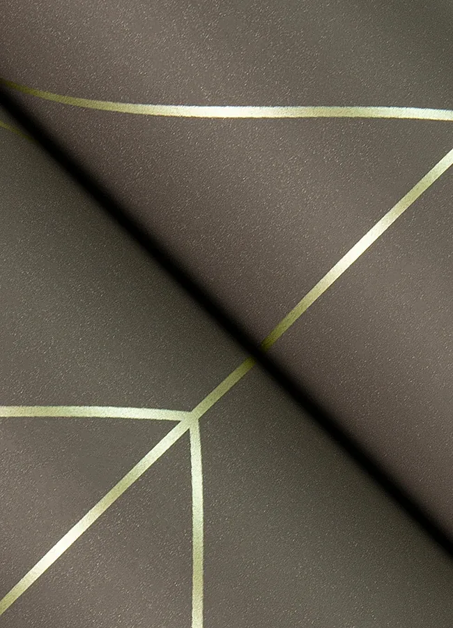 A-Street Prints Sander Chocolate Geometric Wallpaper - SKU 4066-26549