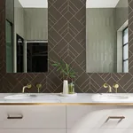 A-Street Prints Sander Chocolate Geometric Wallpaper - SKU 4066-26549