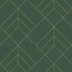 A-Street Prints Sander Evergreen Geometric Wallpaper - SKU 4066-26550