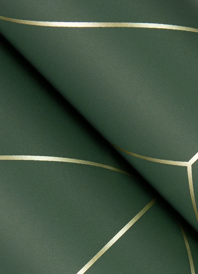 A-Street Prints Sander Evergreen Geometric Wallpaper - SKU 4066-26550