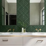 A-Street Prints Sander Evergreen Geometric Wallpaper - SKU 4066-26550