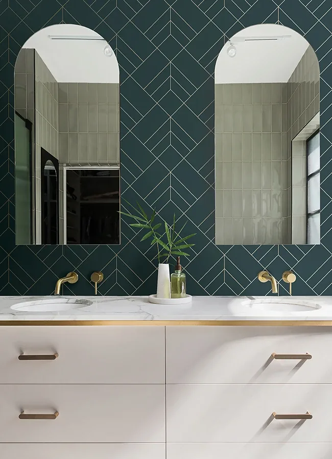A-Street Prints Sander Slate Geometric Wallpaper - SKU 4066-26546