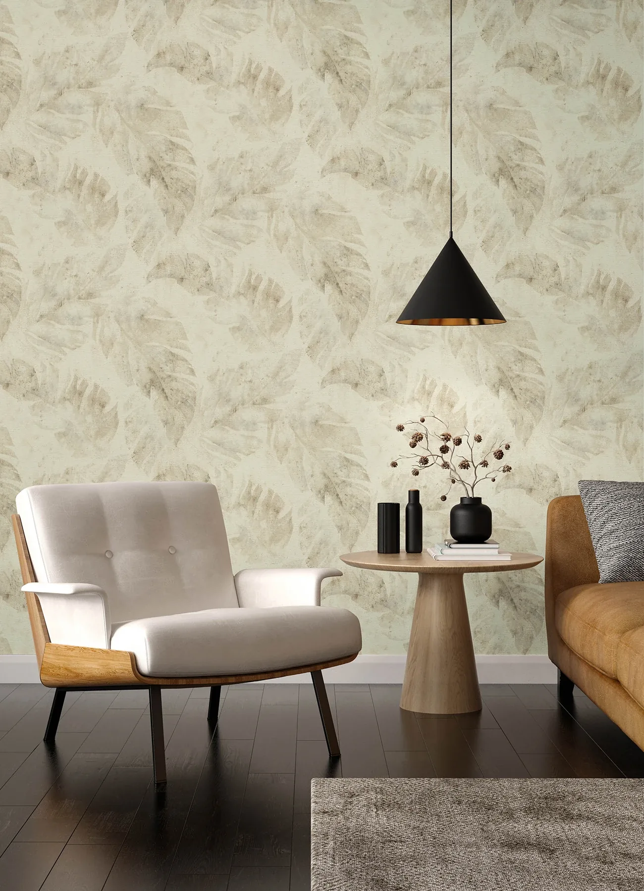 A-Street Prints Sanne Beige Palm Wallpaper | Wallpaper Twins A-Street Prints Sanne Beige Palm Wallpaper - SKU 4202-416145