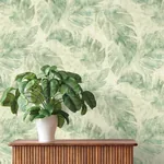 A-Street Prints Sanne Green Palm Wallpaper - SKU 4202-416121