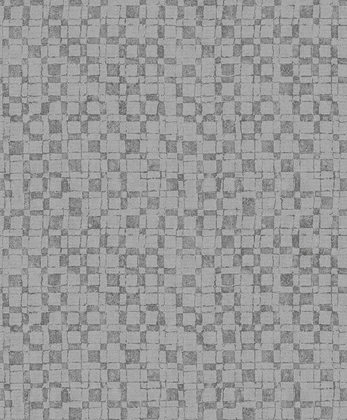 2976-86531 | Sarni Silver Grid Wallpaper