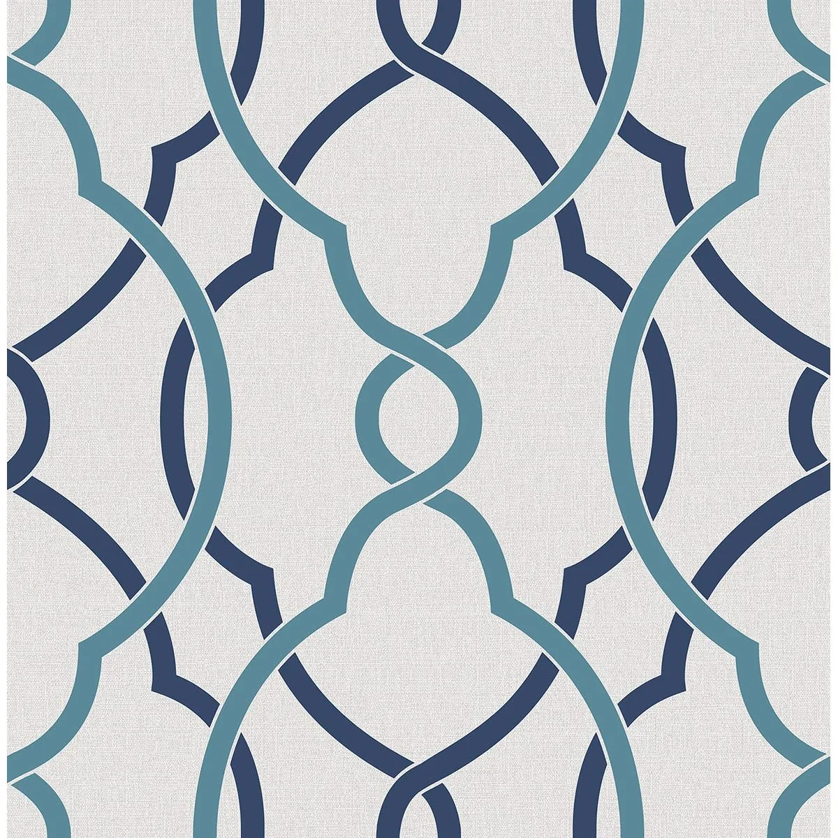 A-Street Prints Sausalito Navy Lattice Wallpaper - SKU 2697-22627