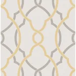 A-Street Prints Sausalito Yellow Lattice Wallpaper - SKU 2697-22620